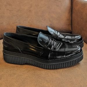 TOD’S Oxford Penny Loafers patent leather Creepers Platform